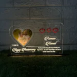 Acrylic 3D Table Lamp For Anniversary & Birthday