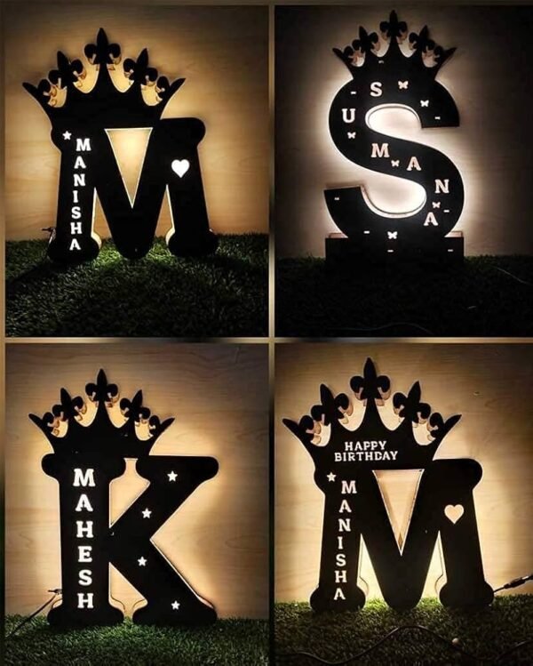 MDF Name Letter LED