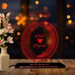 3D Acylic Name in Ring LED Lamp