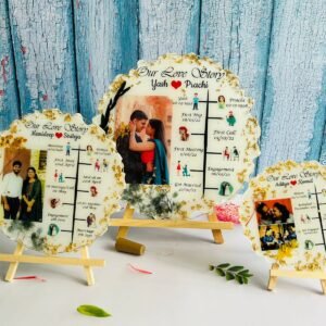 Our Love Story Resin Frame – Resin Journey Frame For Couple