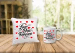 Valentine's Special Cushion & Mug Love Combo