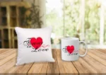 Valentine's Special Cushion & Mug Love Combo