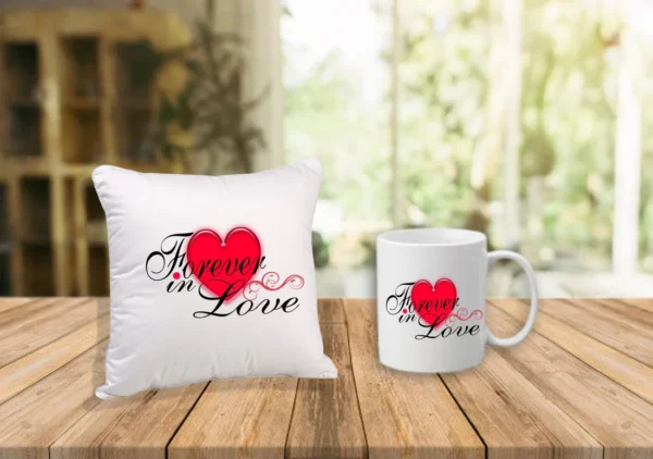 Valentine's Special Cushion & Mug Love Combo