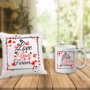 Valentine's Special Cushion & Mug Love Combo