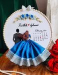 Customized Wedding Embroidery Hoop for Couples (8 Inches)