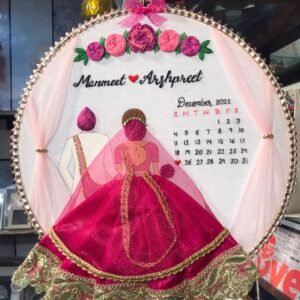 Customized Wedding Embroidery Hoop for Couples (8 Inches)