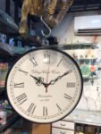 Round Wall Hanging Double Sided Railway Clock
