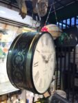 Round Wall Hanging Double Sided Railway Clock