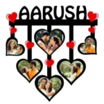 Mdf Heart Shaped Photo Frame with Name