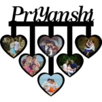Mdf Heart Shaped Photo Frame with Name