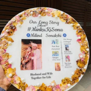 Our Story Resin Frame - Customized Resin Plaques | Resin Gifts