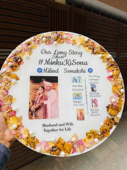 Our Story Resin Frame - Customized Resin Plaques | Resin Gifts