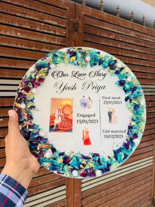 Our Story Resin Frame - Customized Resin Plaques | Resin Gifts