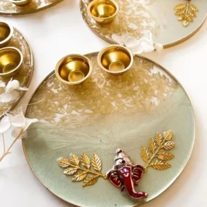 Deep Casting Thali Mould |{TCG) Silicone Mould Coaster Mould DIY Mould Epoxy Resin Molud Frame Mould Jewellery Mould - 1 PC 8x8 inch