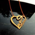 CUSTOMIZED / Personalised COUPLE NAME mangalsutra WITH CROWN,HEART,STAR Pendant Keychain With Ur name and Love