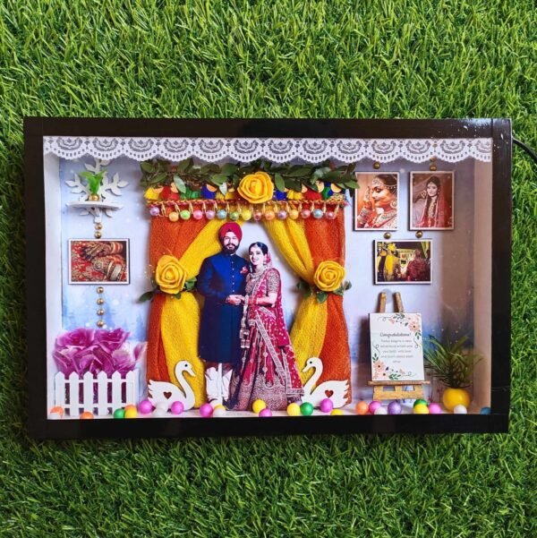 3D Personalised Photo Frame, Miniature Frame, Custom Photo Frame, Trending Gift for Birthday, Anniversary, Couple, Baby, 3D