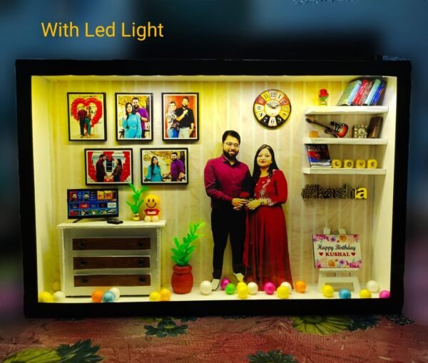 3D Personalised Photo Frame, Miniature Frame, Custom Photo Frame, Trending Gift for Birthday, Anniversary, Couple, Baby, 3D