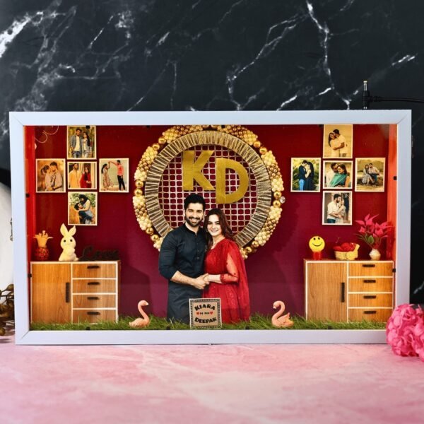 3D Personalised Photo Frame, Miniature Frame, Custom Photo Frame, Trending Gift for Birthday, Anniversary, Couple, Baby, 3D