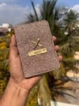 Customised Passport Holder for Gift Personalised Name & Charm Leather Passport Cover Holder for Men & Women