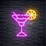 Cocktail Neon Signs for Wall Decor Neon Lights for Bedroom Led Business Signs Suitable for Man Cave Bar Pub Restaurant