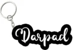 Customized Black White Name Keychain Key Chain