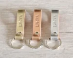 Personalized Leather Keychain