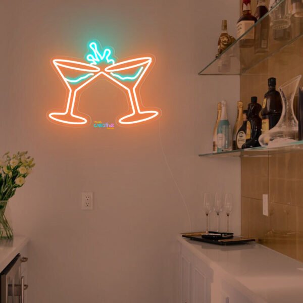 Cocktail Neon Signs for Wall Decor Neon Lights for Bedroom Led Business Signs Suitable for Man Cave Bar Pub Restaurant