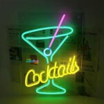 Cocktail Neon Signs for Wall Decor Neon Lights for Bedroom Led Business Signs Suitable for Man Cave Bar Pub Restaurant