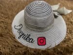 Customized Sun Hat UV Protection from Sunlight Beach Straw Sun Hat, White
