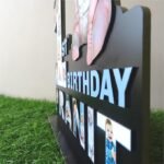 BONDING GIFTS Baby Photo Standy 1st to 9th Birthday 14 Inch Personalized Gift MDF Cutout Photo Customized Gift with Your Photos | Unique Gift for Anyone