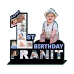 BONDING GIFTS Baby Photo Standy 1st to 9th Birthday 14 Inch Personalized Gift MDF Cutout Photo Customized Gift with Your Photos | Unique Gift for Anyone