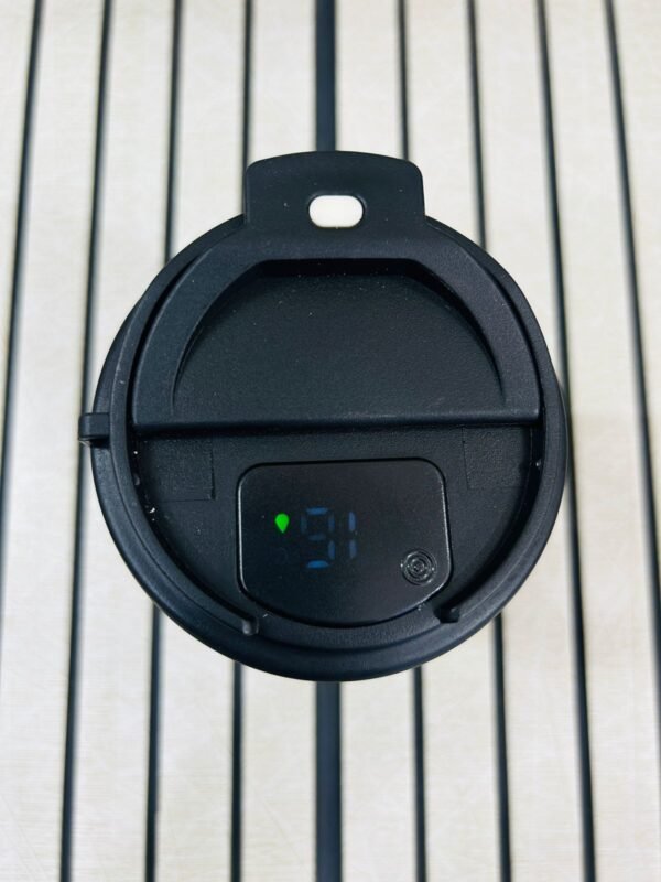 Personalised Stainless Steel Vacuum Coffee Mug with Temperature Display | 380 Ml Office Coffee Mug | Customised Travel Coffee Mug Leakproof with Name