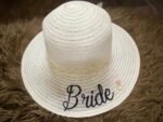 Customized Sun Hat UV Protection from Sunlight Beach Straw Sun Hat, White