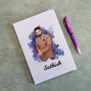Scope of Photo Customised on Diary and Names Customised on Pen