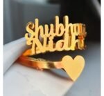 RoiDes Arts Memorial Handwriting Ring • Actual Handwriting Band Ring • Wedding Band • Unisex Ring • Personalized Handwriting Gift • Couples Gift