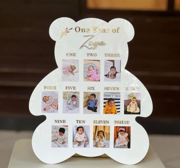 Customized Kids First Year Frame