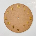 0.7 inch Gold Numbers Clock (Roman and Sticks)