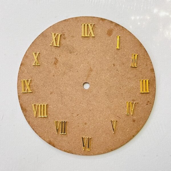 0.7 inch Gold Numbers Clock (Roman and Sticks)