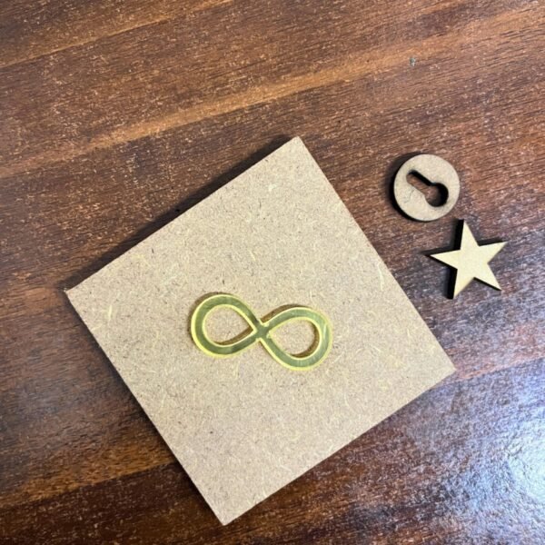 1 Inch Golden Infinity Acrylic