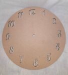 1 Inch Black Clock Number Acrylic