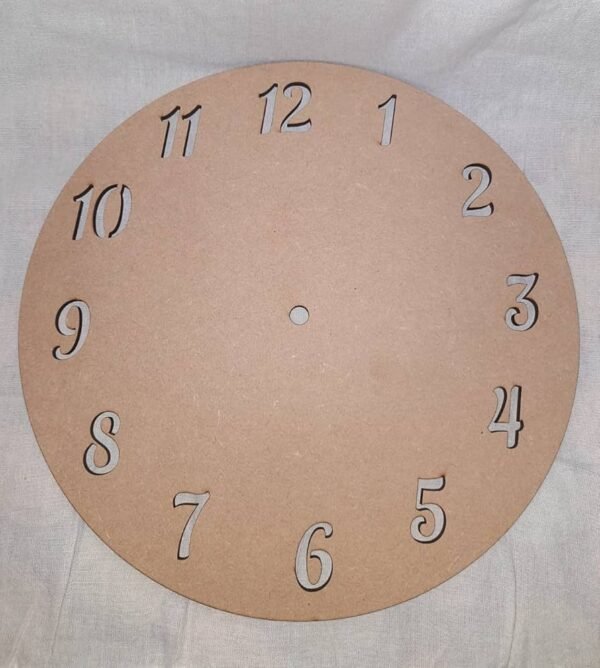 1 Inch Black Clock Number Acrylic