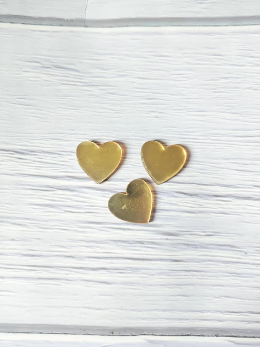 Golden Heart Acrylic