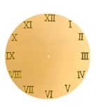 0.7 inch Gold Numbers Clock (Roman and Sticks)