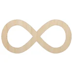 1 Inch Golden Infinity Acrylic