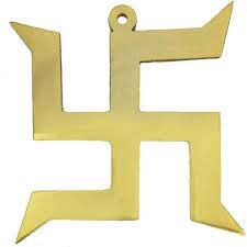 Golden Swastik Acrylic