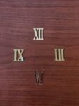 0.7 inch Golden Roman 4 Pcs Clock Number