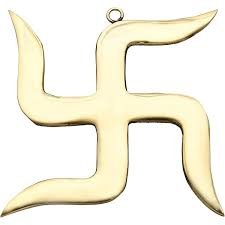 Golden Swastik Acrylic