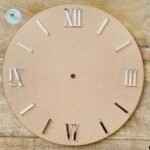 0.7 Inch Silver Numbers Clock (Roman And Sticks)