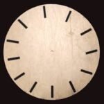 0.7 inch Black Only Stick Clock Number
