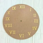 0.7 inch Gold Numbers Clock (Roman and Sticks)